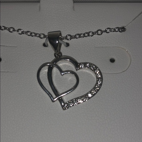 Silverworks fine silver plate heart necklace - Picture 8 of 8